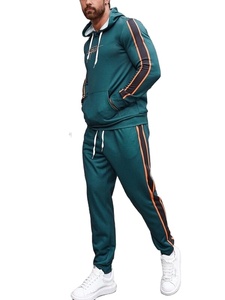 Survêtement de sport d'hiver pour homme de qualité supérieure en deux pièces, en molleton technique 100% coton, respirant et léger pour l'entraînement - Product Image 5