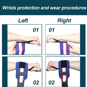 Bandes de maintien de poignet durables pour la gym, vente en gros, support élastique de haute qualité pour l'entraînement physique, équipement de musculation avec logo personnalisé - Product Image 4