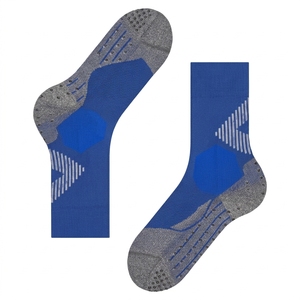 Custom <b>Men's</b> Blue Ankle <b>Socks</b> Knitted Breathable Sports Wear Summer Season Standard Thickness Solid Color Regular Style - Product Image 3