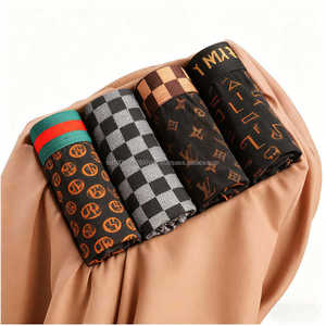 Caleçons Boxers Homme de Marque Populaire en Coton Pré-rétréci, Tissu Tricoté Anti-Odeur, Évacuation de l'Humidité, Respirant et Confortable, Modèle 01 - Product Image 5