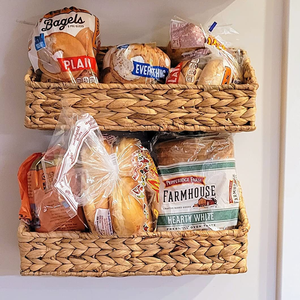 Handcrafted Water Hyacinth Woven Hanging <b>Wall</b> <b>Basket</b> for <b>Storage</b> for Kitchen and Bathroom from Vietnam - Product Image 4