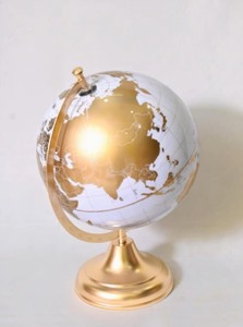 Globe terrestre éducatif classique à motif géométrique, base en métal lourd ARC, pour la décoration de la maison, du bureau, des enfants et des étudiants - Product Image 4