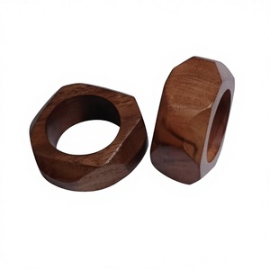 Anillos de Servilleta de Madera Elegantes de Alta Calidad, Diseño Único para Decoración del Hogar y Artículos para Fiestas, Venta al Por Mayor - Product Image 1