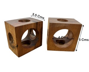 Anillo de Servilleta Decorativo Hecho a Mano de Madera para Decoración de Mesa de Navidad, Bodas y Fiestas, Colección de Accesorios Elegantes - Product Image 5