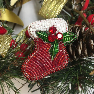 Handmade Beaded Hanging Ornament-Modern Style <b>Environment</b>-Friendly & High Quality Mini Christmas Decoration - Product Image 1