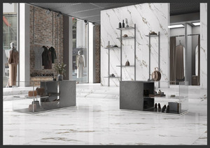 กระเบื้องพอร์ซเลนสมัยใหม่ ขนาด 120x180 ซม. หนา 9 มม. พื้นผิวกันลื่น พร้อมขอบ สำหรับอพาร์ทเมนต์ ห้องนั่งเล่น โรงแรม โรงเรียน - Product Image 5