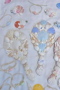 กระจกเปลือกหอยรูปดอกบัวและ2025ทะเลสีฟ้าเป็นของขวัญที่สวยงามของขวัญจากชายฝั่งสำหรับเธอ - Product Image 4