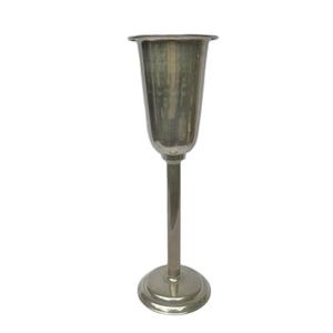 High Quality Simple Design Aluminum Wine Cooler with Polished Finish for <b>Champagne</b> Metal Ice <b>Bucket</b> Stand Base for Parties - Product Image 1