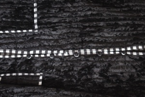 Veste matelassée en velours noir, faite à la main, en velours froissé, style bohème surdimensionné, réversible, doublure en coton écologique - Product Image 4