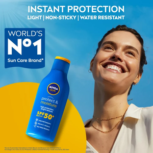 Protect And Moisture Sun Lotion Spf50 Hydrating Nourishing Formula Gentle Daily Skincare Smooth Radiant <b>Glow</b> Long Lasting Pack - Product Image 5