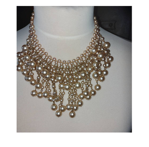 Collar de perlas increíble para mujer, ideal para novias, bodas y ocasiones especiales, regalo perfecto a buen precio. - Product Image 1