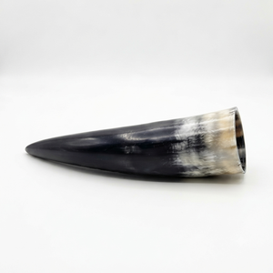Chope à bière personnalisée en corne de buffle authentique, écologique et faite à la main, style viking, décor nordique, polie, thème animalier - Product Image 6