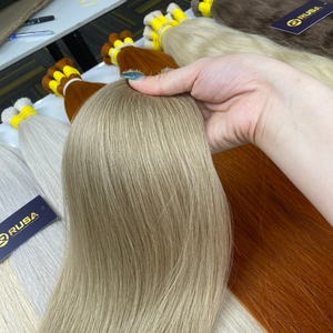 Extensiones de Cabello Humano Rubio Liso, Mechones de Cabello Naturales para Salón, para Alargamiento - Product Image 4