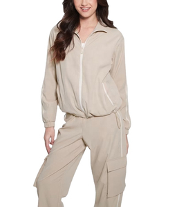 Ensemble de survêtement coupe-vent pour femme avec logo personnalisé de qualité supérieure, veste et pantalon légers pour la vente en gros de vêtements personnalisés - Product Image 6