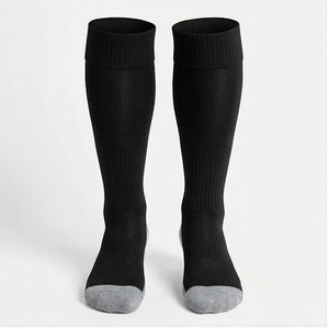 <b>Knee</b> <b>High</b> <b>Socks</b> Solid Black Breathable Running <b>Socks</b> for Adults Spring Season - Product Image 1