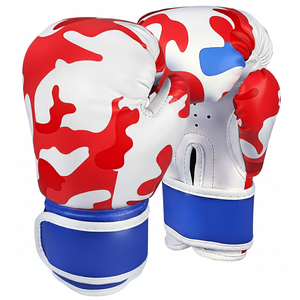 Adults Printed Logo for Martial Arts Training Boxing Gloves Cheap Price Durable Synthetic Leather Punching Gloves - Product Image 4