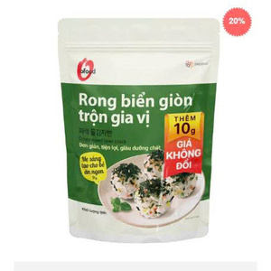 Korean Crispy Laver Mixed with Seasoning 40g Ready-to-Eat Roasted <b>Seaweed</b> Rice Topping <b>Snack</b> O’food - Product Image 1