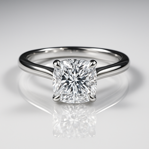 High Demand Affordable Cushion <b>Diamond</b> <b>Ring</b> Women Ideal for Daily Wear Gifts and Fashion Accessories Available for Best Price - Product Image 3