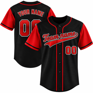 Camiseta de Béisbol Personalizada con Estampado Sublimado, 100% Poliéster, Manga Corta, Absorbe la Humedad, Corte Regular para Hombre Adulto - Product Image 1
