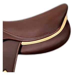 Selle d'équitation anglaise en cuir marron, équipement d'entraînement pour le dressage équestre - Product Image 6