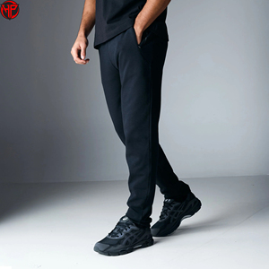 Men's <b>Black</b> Fleece Jogger <b>Pants</b> Slim Fit Tracks <b>Pants</b> with Side Pockets for Running Casual Wear <b>Pant</b> - Product Image 5
