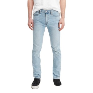 Jean en denim pour homme, coupe slim, en coton et élasthanne, délavé, décontracté, haute qualité, prix abordable, design personnalisé - Product Image 1