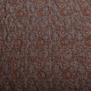 Tela de Bordado Premium con Textura de Malta, Tela de Poliéster Suave con Malla de Georgette y Encaje, Estampado Floral, Tela de Diseño para Vestidos de Novia - Product Image 2