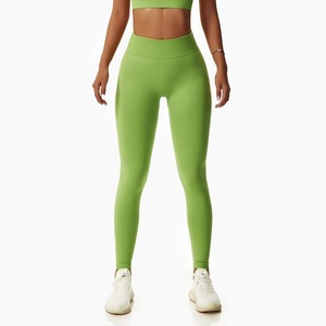 Custom Wholesale High Quality Quick-Dry Women’s Tummy <b>Control</b> <b>Leggings</b> High Waisted Breathable Lightweight Yoga & Sports Pants - Product Image 4