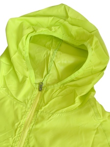 Blouson matelassé vert citron pour homme, coupe-vent, fermeture éclair, col montant, coupe droite, idéal pour l'automne - Product Image 2