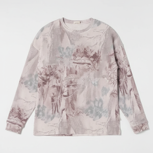 Custom <b>Camo</b> Waffle Knit Thermal Long Sleeve Crewneck Streetwear Casual Sublimation Tee OEM ODM Wholesale Fashion <b>Top</b> - Product Image 6