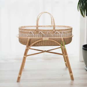 Adorables Cunas de Ratán para Bebés, Se Acepta OEM, Cuna Hecha a Mano con Colchón Suave, Muebles para Guardería de Fábrica Vietnamita - Product Image 6