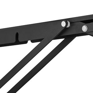 2 Pezzi Staffe Pieghevoli in Acciaio/Ferro per Mensole, 24FT L, Spessore 5mm, Nero Opaco, per Mensole Flottanti - Product Image 6