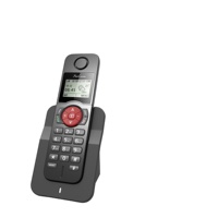 Téléphone sans fil DECT 6.0 SC-1803-DP noir, garantie 1 an, 10 sonneries, fonction mains libres, mode double, identification de l'appelant, recomposition