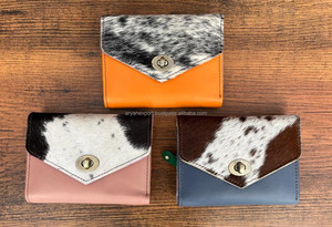 Nouveau Style fait à la main en cuir de vachette recyclé portefeuille femmes pochette haute qualité en cuir luxe multi-usage sac à main porte-carte portefeuilles - Product Image 2