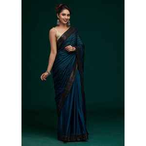Trending Vestidos de carrera Saree con bordado de secuencia Trabajo - Product Image 6