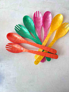 Colorful Resin Spoons <b>Set</b> Lightweight Round Shape For Everyday Use Resin Crafts - Product Image 6