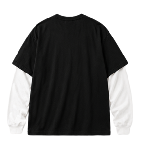 เสื้อยืดโอเวอร์ไซส์ผ้าฝ้ายเนื้อหนักคุณภาพสูง 240 GSM |   เสื้อสตรีทแวร์แขนยาวสองชั้นแบบยูนิเซ็กส์ - Product Image 5