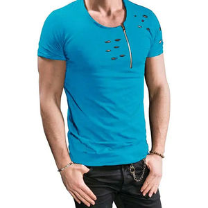OEM Best Quality Quick dry 100% Cotton Material <b>Men</b> Distressed T-<b>shirts</b> Custom Made Logo Printing Available Distressed t <b>shirts</b> - Product Image 2