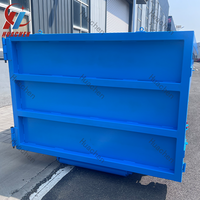 Vente directe usine – Conteneur à benne relevable en acier au carbone bleu de haute qualité pour usine de recyclage des déchets