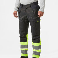 Pantalon de travail robuste pour les artisans, les mécaniciens et les ouvriers du bâtiment, multi-poches, respirant, renforcé, pour l'extérieur