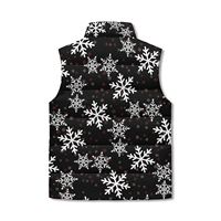 Gilet matelassé en toile noire personnalisable pour homme, coupe-vent, décontracté, pour l'hiver, respirant, rembourrage en polyester, fermeture éclair