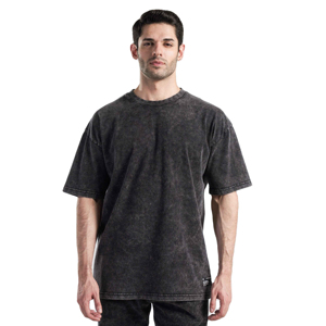เสื้อยืดคอกลมทรงบ็อกซี่โอเวอร์ไซส์สำหรับผู้ชายรุ่นล่าสุด ขายส่ง เสื้อยืดทรงบ็อกซี่ผ้าฝ้าย 100% ราคาขายส่ง - Product Image 5