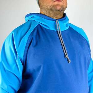 Waterproof Ski Hoodie <b>Men</b> Snowboarding Pullover Windproof Softshell Winter Jacket with Thumbholes Zipper Pockets <b>Thermal</b> <b>Tops</b> - Product Image 3