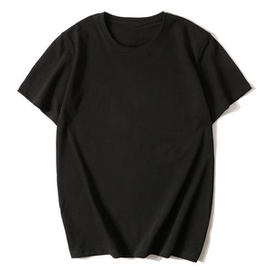 T-shirt en coton épais 200g, couleur unie, manches courtes, séchage rapide et respirant, avec logo personnalisé OEM imprimé sur le devant. - Product Image 2