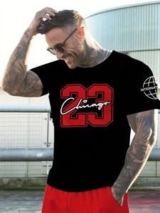 Ensemble décontracté deux pièces pour homme : T-shirt et short d'été 100 % coton, séchage rapide, style urbain, 280g, prix abordable - Product Image 5