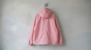 Pink Men's Hooded Windbreaker <b>Jacket</b> <b>Summer</b> Thin <b>Lightweight</b> Breathable Quick Dry Zip up Outerwear Front Logo for Outdoor Travel - Product Image 4