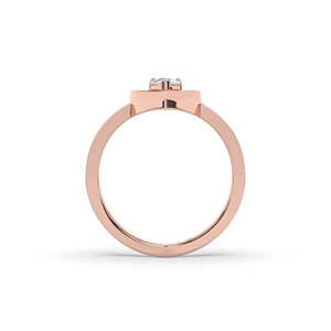 Anillo de compromiso y aniversario solitario ligero de oro macizo de 14K con diamante ovalado brillante de 0.60 quilates cultivado en laboratorio, CERTIFICADO IGI - Product Image 6