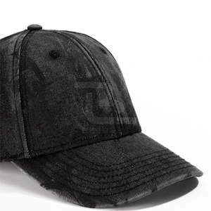 Casquette de baseball en jean délavé, 6 panneaux, réglable, unisexe, style vintage, couleur unie, en coton, pour adultes, usage décontracté - Product Image 4