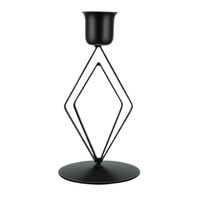 Nordic Style 3-Wick <b>Black</b> Iron Candle <b>Holder</b> Minimalist Metal Pillar <b>Candlestick</b> Stand Luxury Wedding Centerpieces Dining Table - Product Image 6