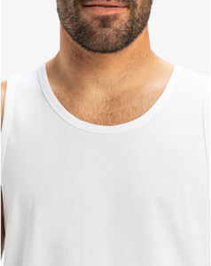 Débardeur sans manches blanc pour homme 2026, qualité supérieure, col rond, en coton tricoté uni, coupe classique, tenue décontractée, prix abordable, faible MOQ - Product Image 5